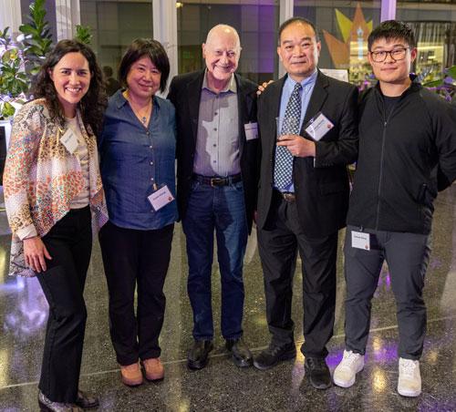 Drs. Cabrera, Johnstone with Dr. Wang and family